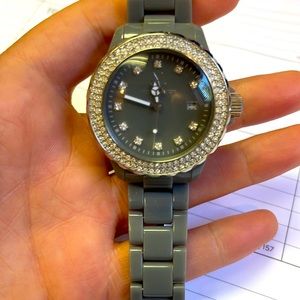 Grey Toy Diamond Watch